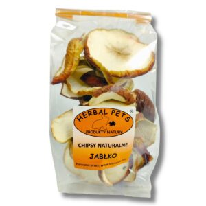 Herbal Pets naturalne chipsy dla gryzoni jabłko 100g
