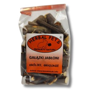 Gałązki jabłoni naturalne gryzaki dla gryzoni Herbal Pets 100g