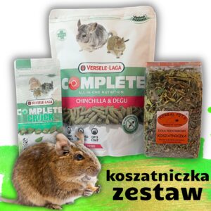 Zestaw podstawowy dla koszatniczki – karma zioła i przysmaki