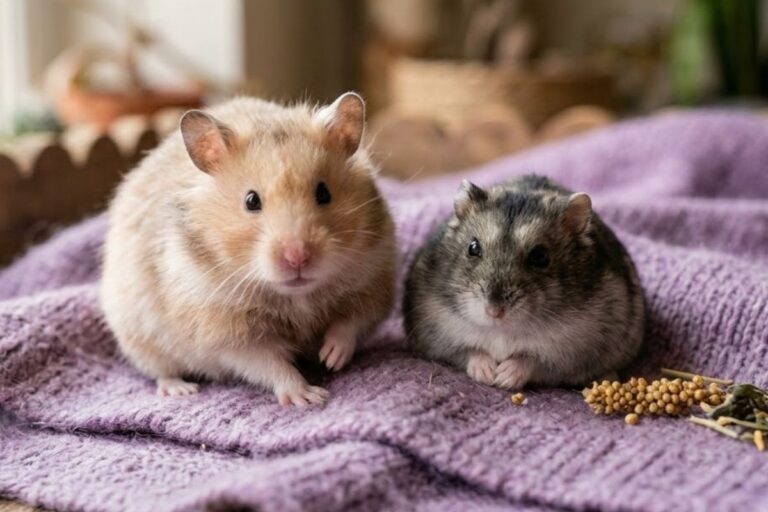 chomik syryjski i chomik dżungarski porównianie