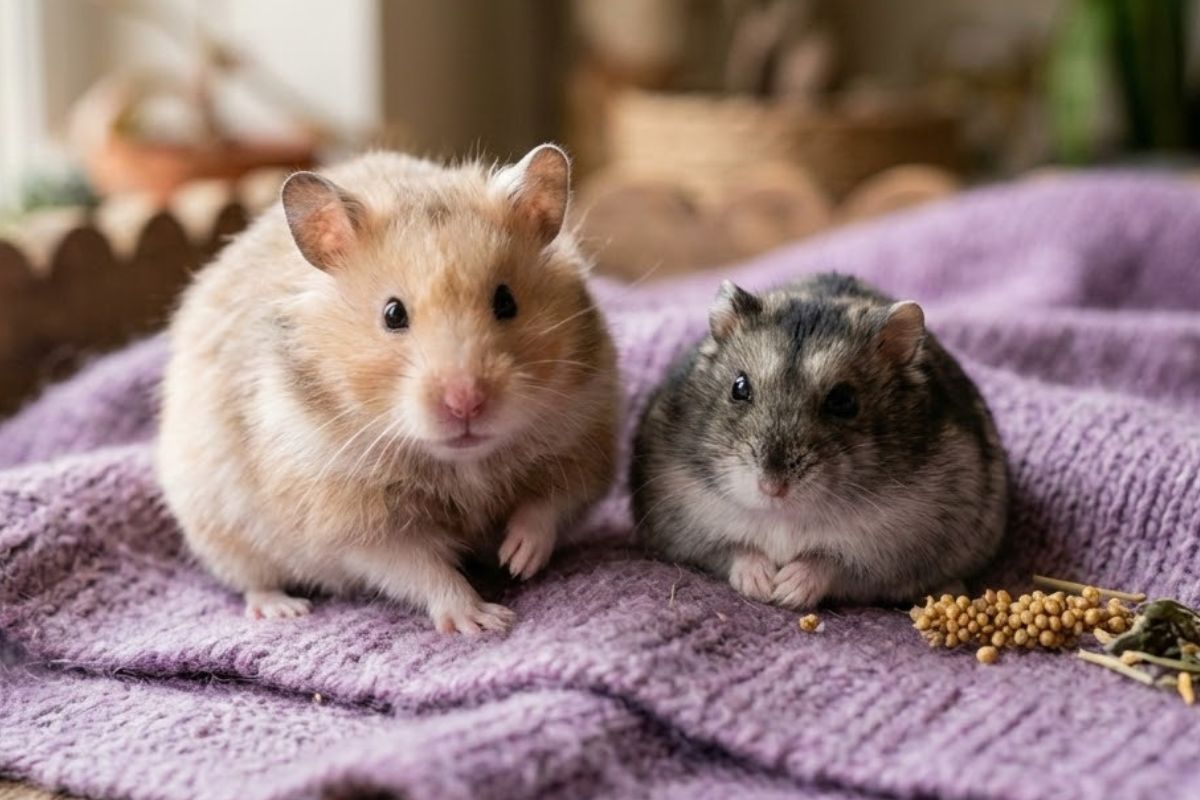 chomik syryjski i chomik dżungarski porównianie